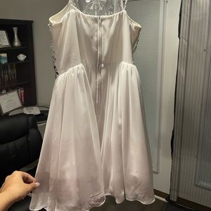 White formal dress